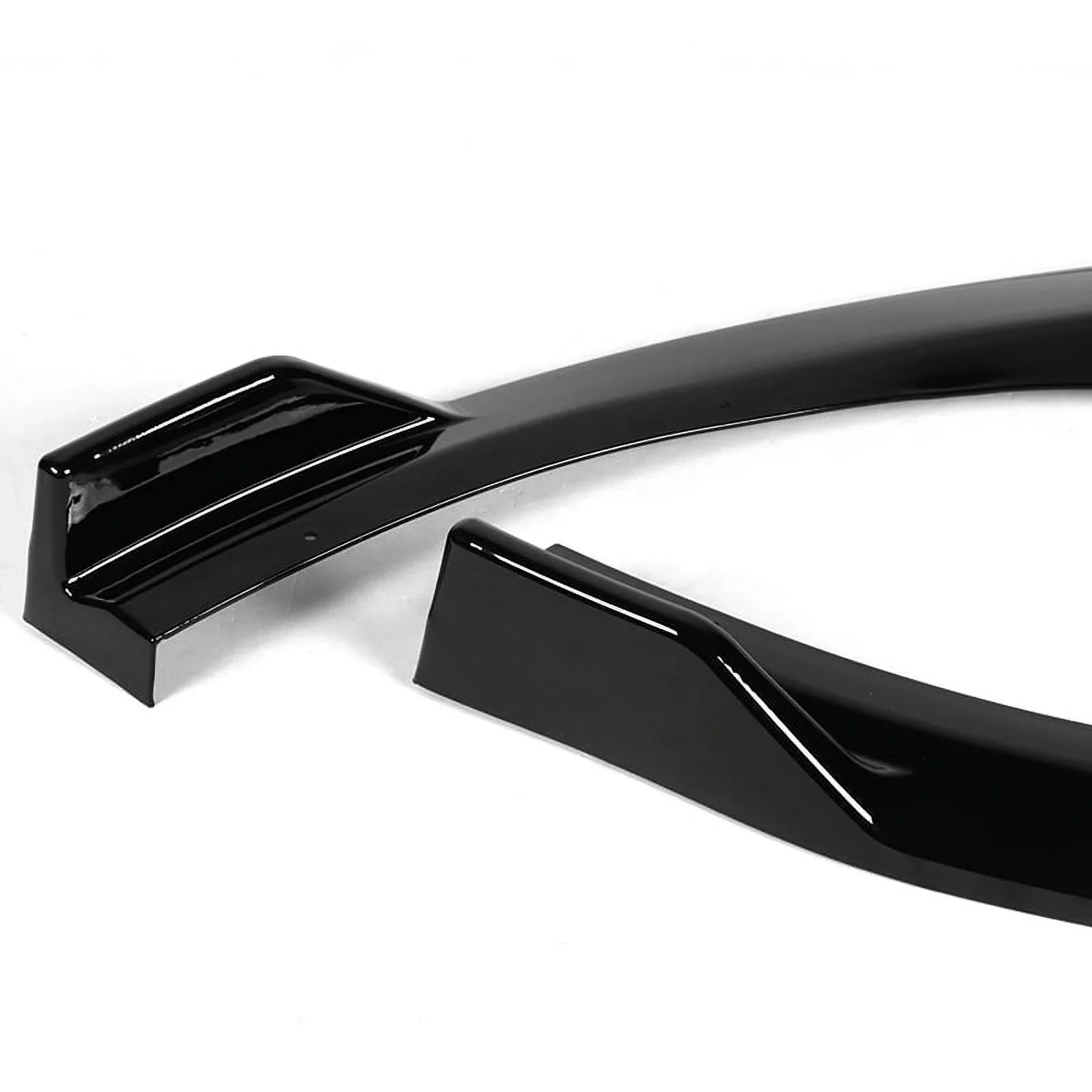 DNA Front Bumper Lip for Hyundai Elantra (2021-2023) 3-Piece with Matte / Gloss Black / Carbon Fiber Finish - Image 2