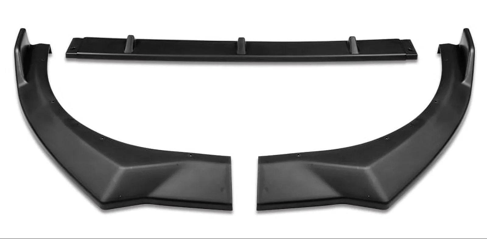 DNA Front Bumper Lip for Hyundai Elantra (2021-2023) 3-Piece with Matte / Gloss Black / Carbon Fiber Finish - Image 4