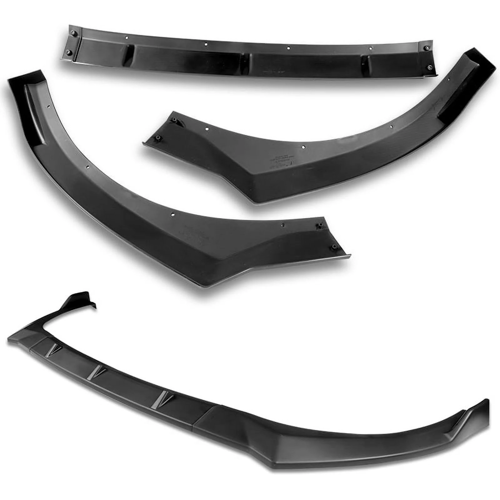 DNA Front Bumper Lip for Hyundai Elantra (2021-2023) 3-Piece with Matte / Gloss Black / Carbon Fiber Finish - Image 7