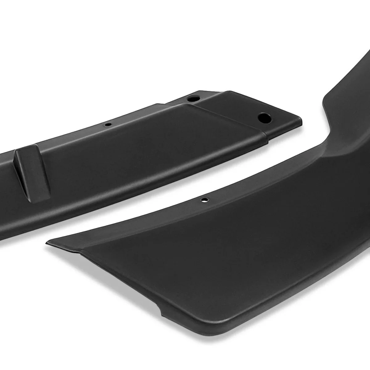 DNA Front Bumper Lip for Hyundai Sonata (2015-2017) 3-Piece STP Style with Matte / Gloss Black / Carbon Fiber Finish - Image 3