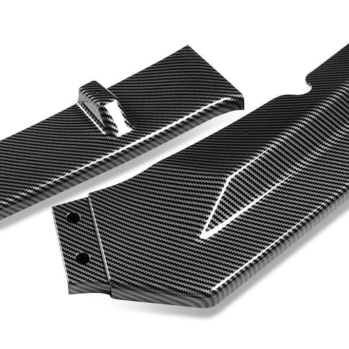 DNA Front Bumper Lip for Jaguar XE (2016-2019) 3-Piece STP Style with Matte Black or Carbon Fiber Look Finish - Image 8