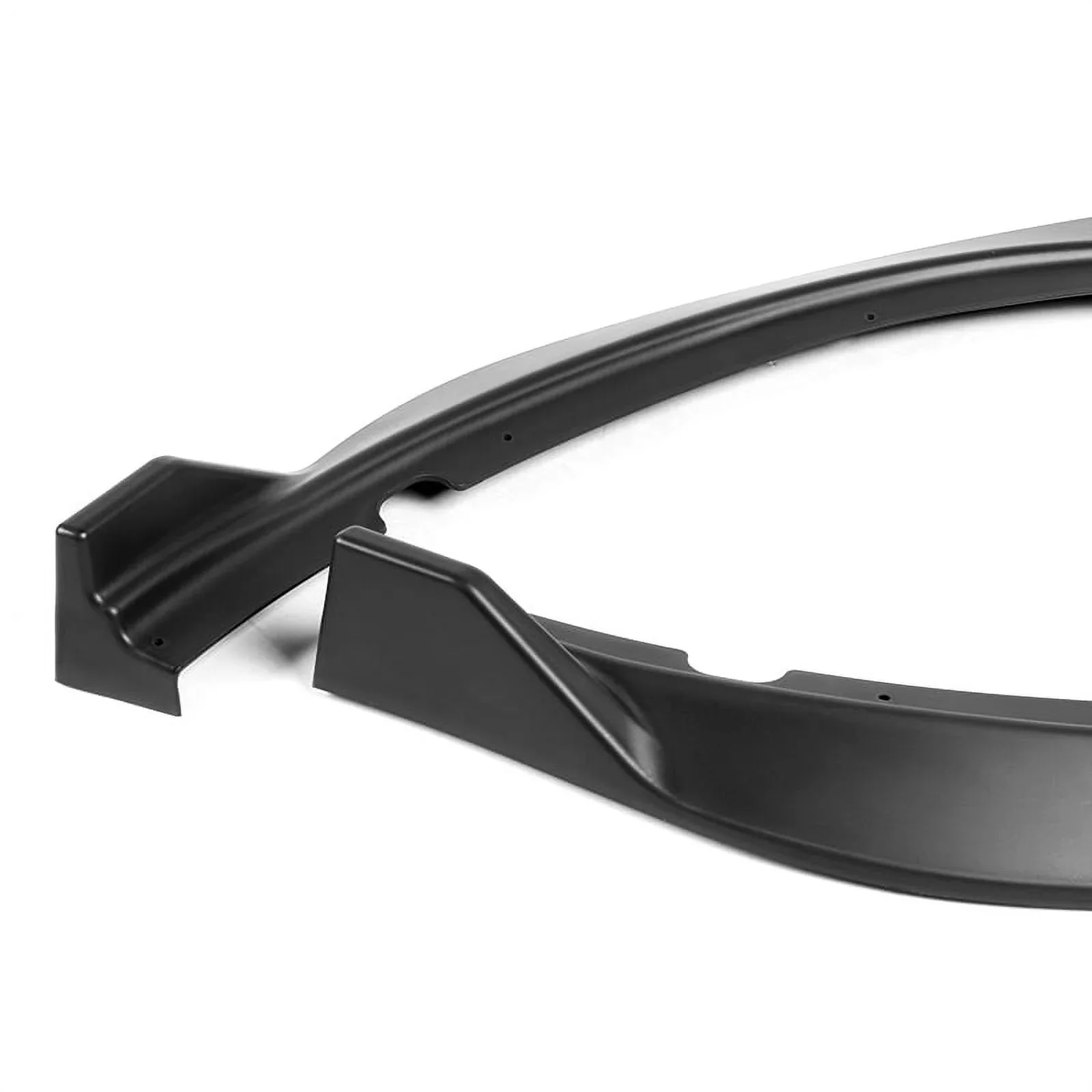 DNA Front Bumper Lip for Kia Optima (2016-2018) 3-Piece STP-Style with Matte / Gloss Black / Carbon Fiber Finish - Image 4