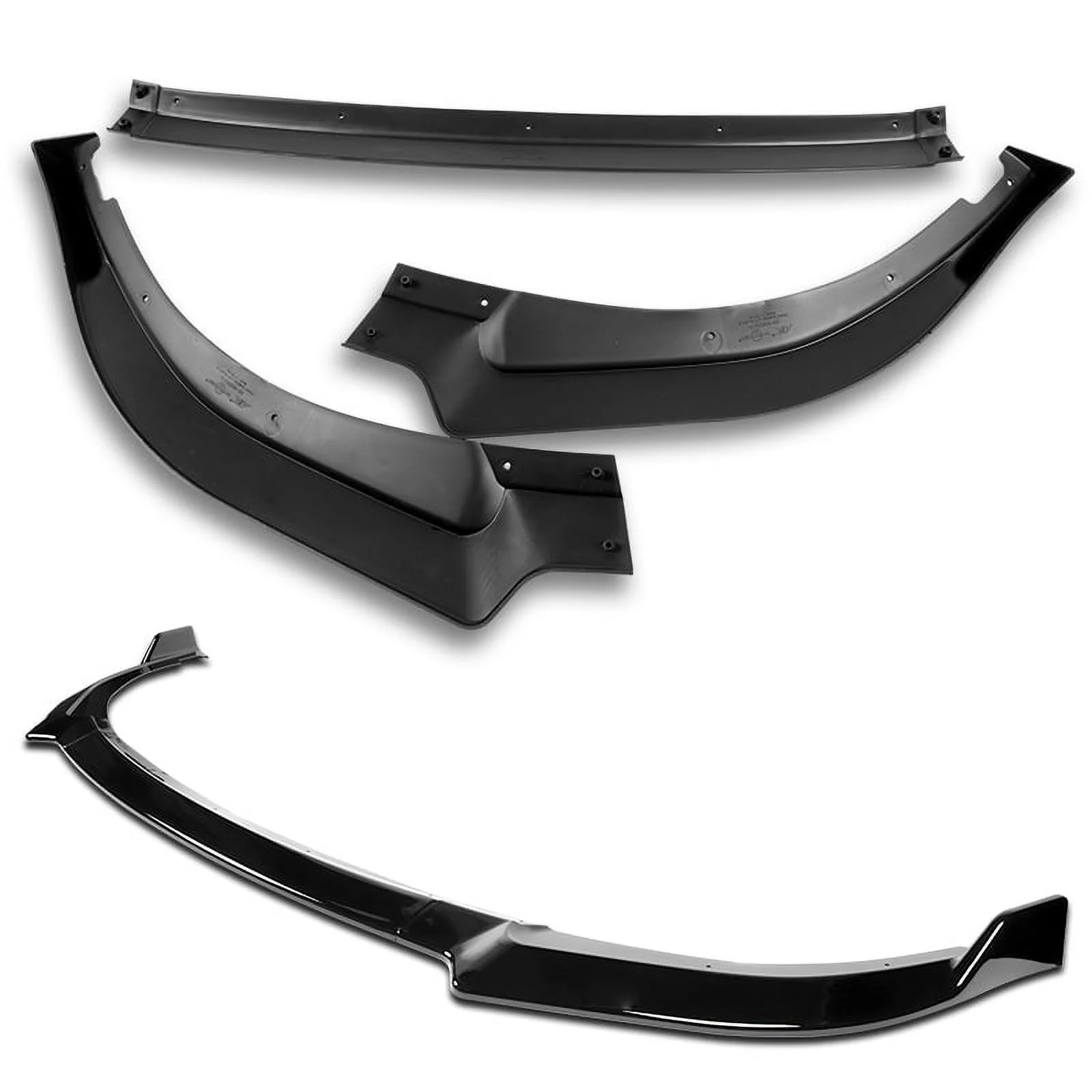 DNA Front Bumper Lip for Kia Stinger (2018-2022) 3-Piece CK-Style with Gloss Black Finish - Image 3