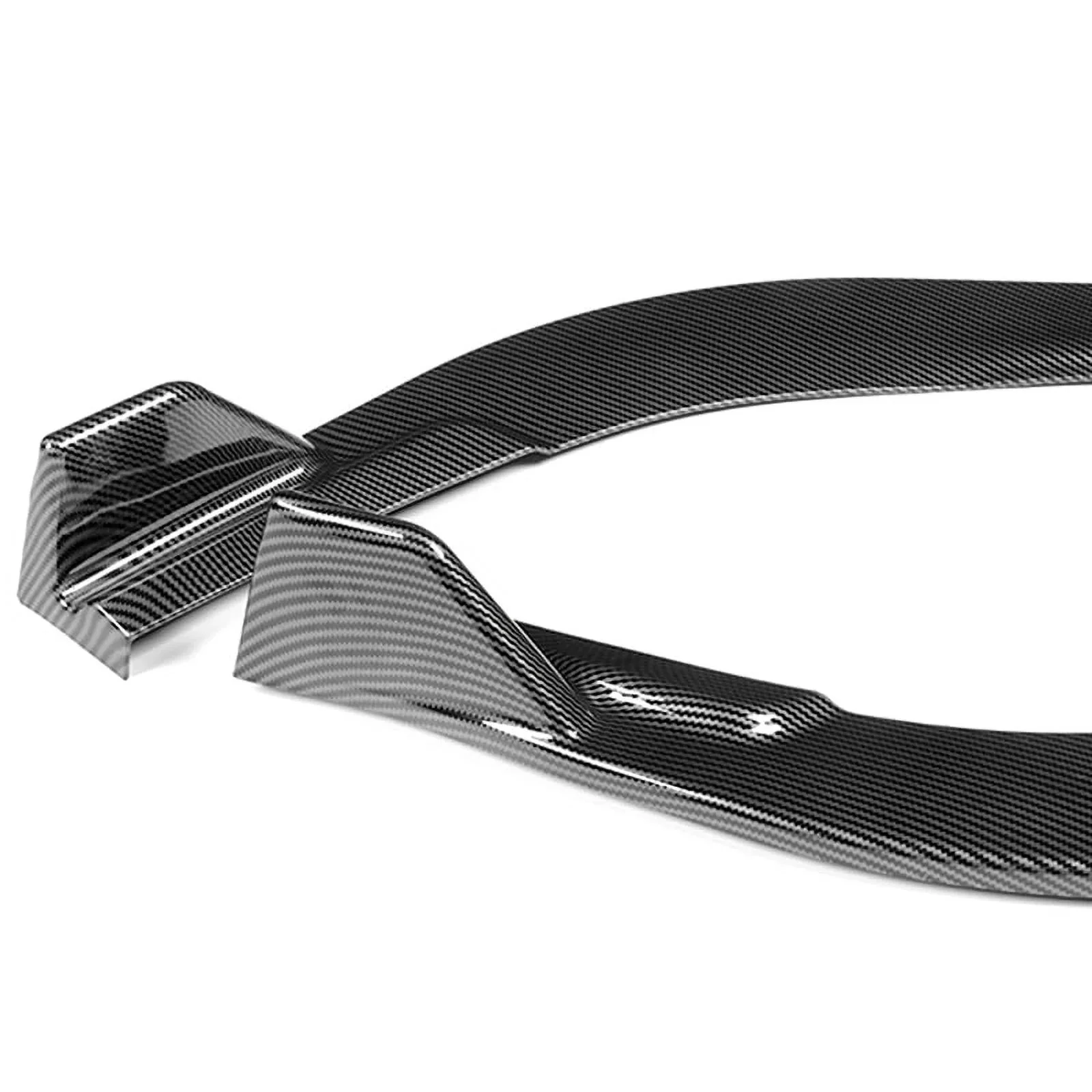 DNA Front Bumper Lip for Lexus ES350 / ES300H (2016-2018) 3-Piece Sport Style with Matte / Gloss Black / Carbon Fiber - Image 11