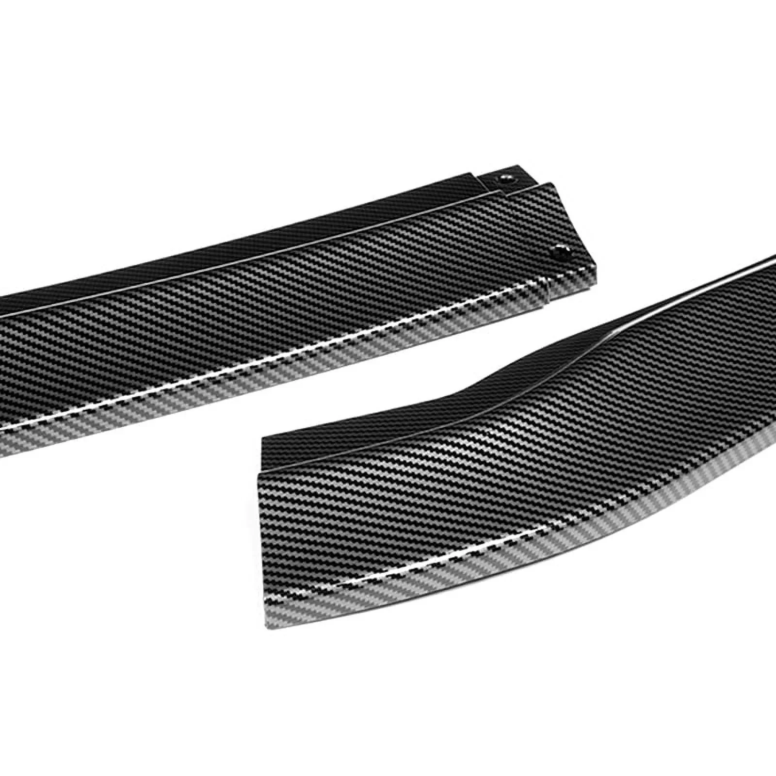 DNA Front Bumper Lip for Lexus ES350 / ES300H (2016-2018) 3-Piece Sport Style with Matte / Gloss Black / Carbon Fiber - Image 12