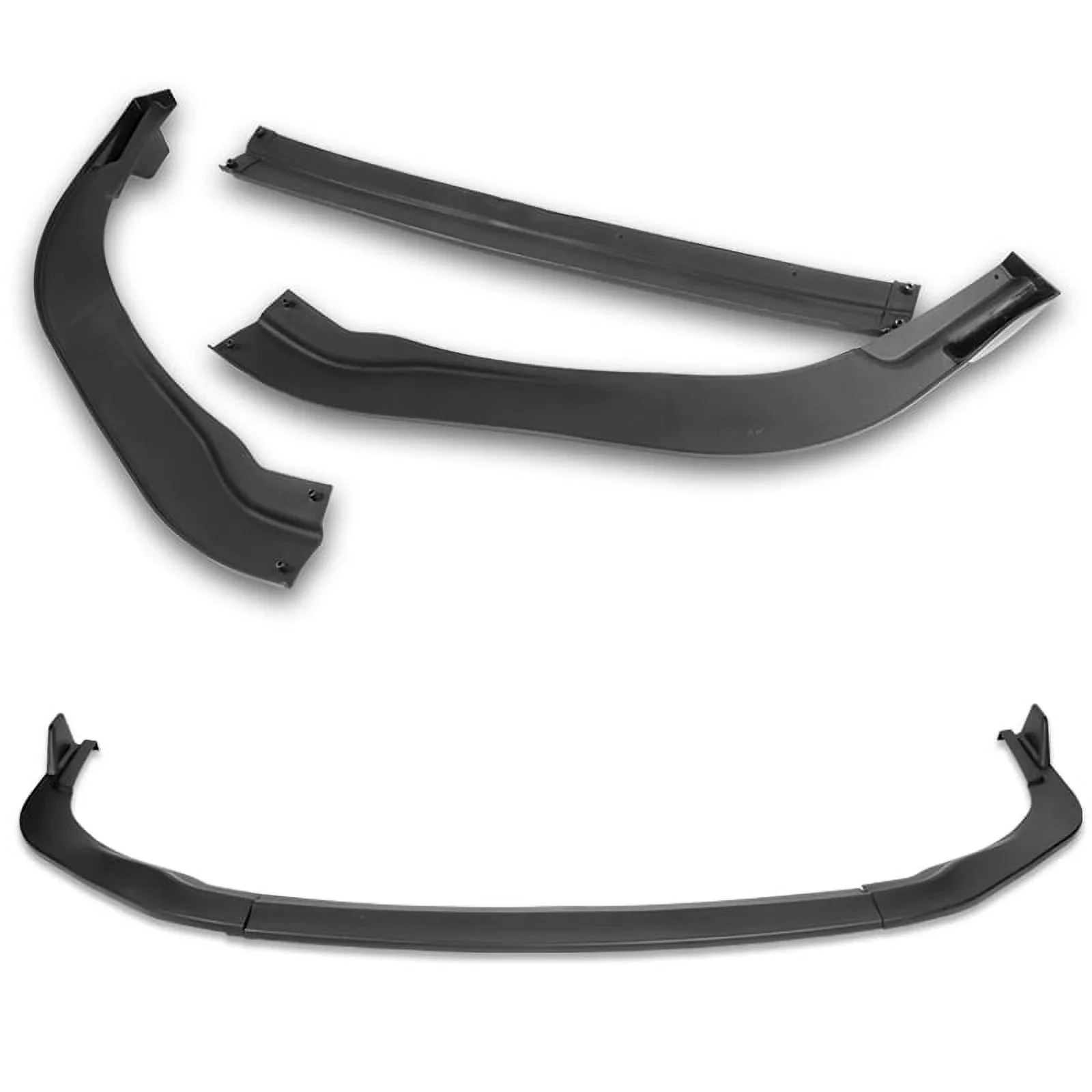 DNA Front Bumper Lip for Lexus ES350 / ES300H (2016-2018) 3-Piece Sport Style with Matte / Gloss Black / Carbon Fiber - Image 2