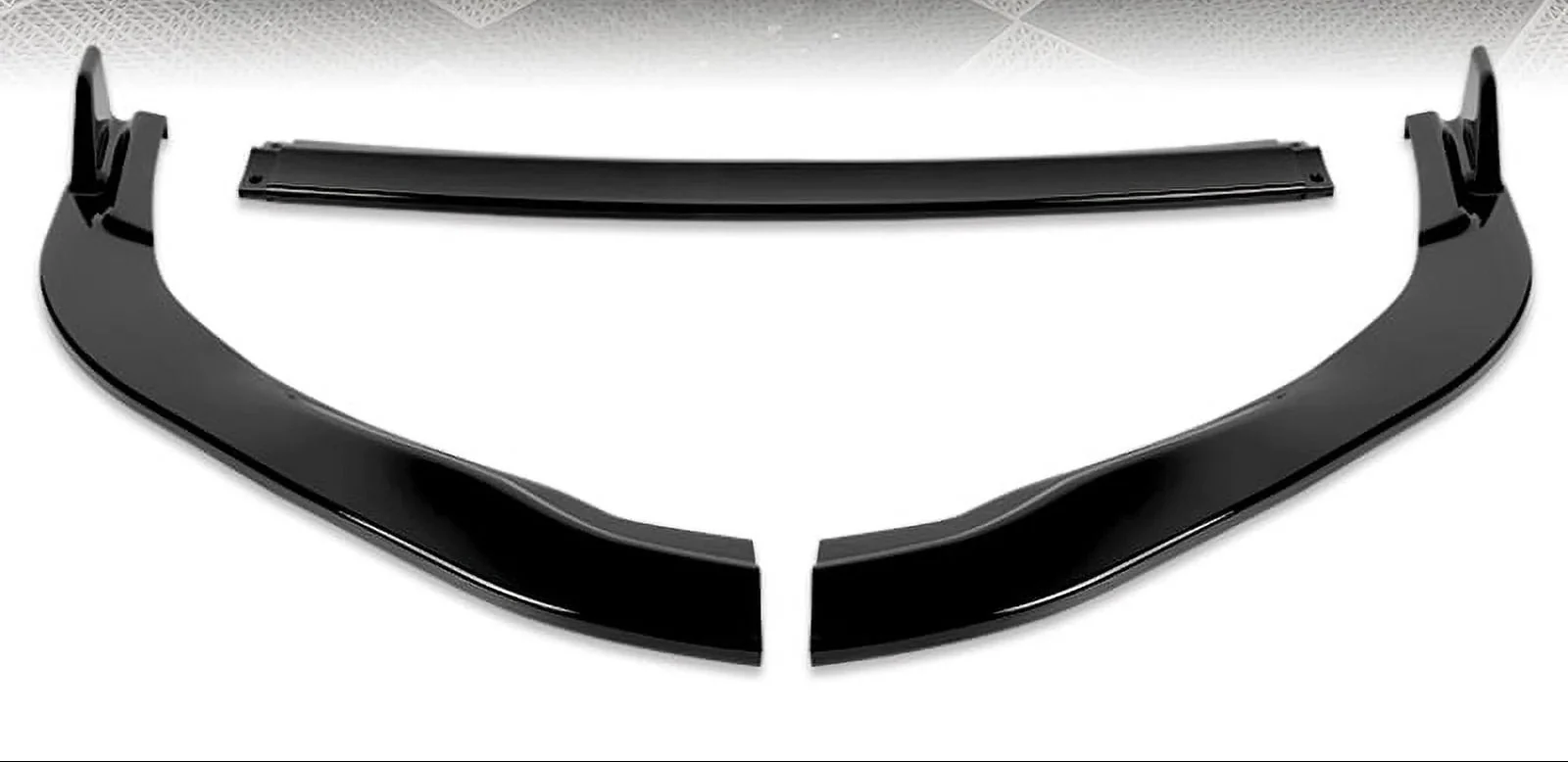 DNA Front Bumper Lip for Lexus ES350 / ES300H (2016-2018) 3-Piece Sport Style with Matte / Gloss Black / Carbon Fiber - Image 4