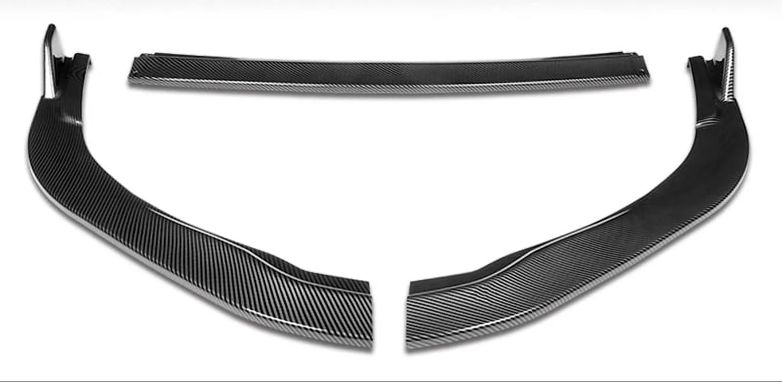 DNA Front Bumper Lip for Lexus ES350 / ES300H (2016-2018) 3-Piece Sport Style with Matte / Gloss Black / Carbon Fiber - Image 9