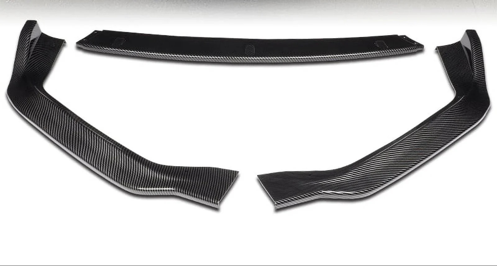 DNA Front Bumper Lip for Lexus IS250 IS350 F-Sport (2014-2016) 3-Piece with Carbon Fiber Look Finish