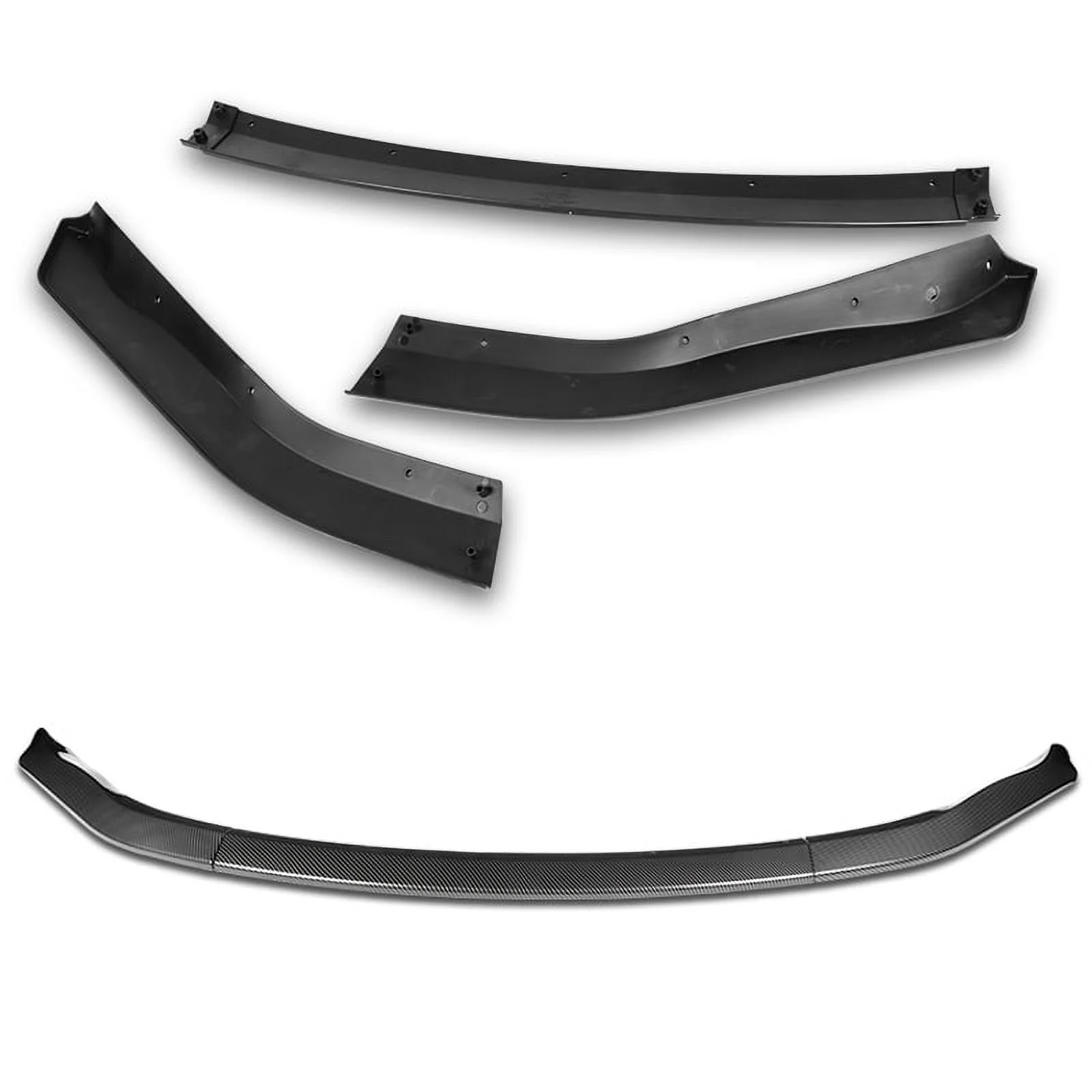 DNA Front Bumper Lip for Nissan 350Z (2003-2005) 3-Piece CT-Style with Painted Carbon Fiber Finish - Image 3