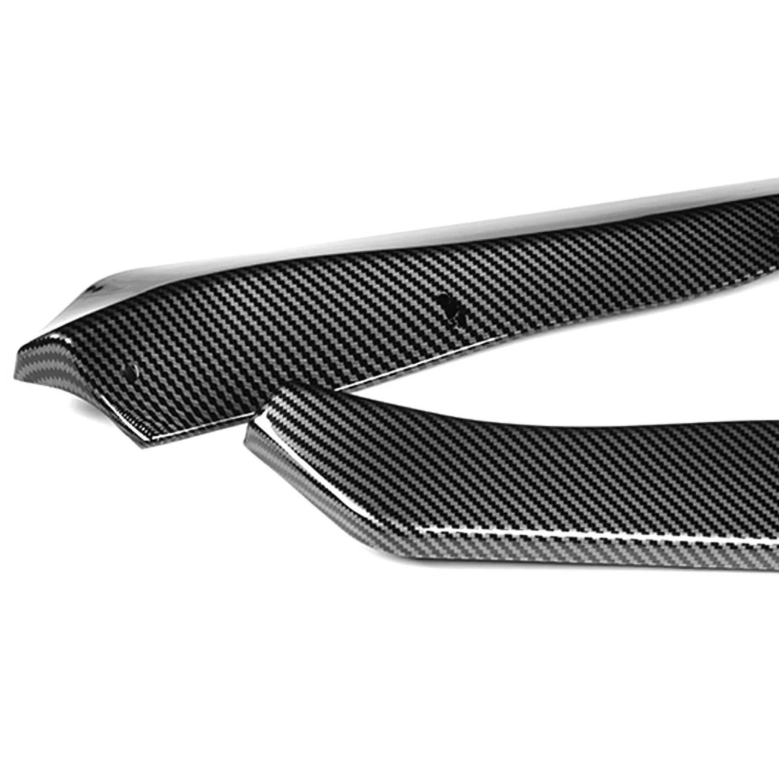 DNA Front Bumper Lip for Nissan 350Z (2003-2005) 3-Piece CT-Style with Painted Carbon Fiber Finish - Image 4