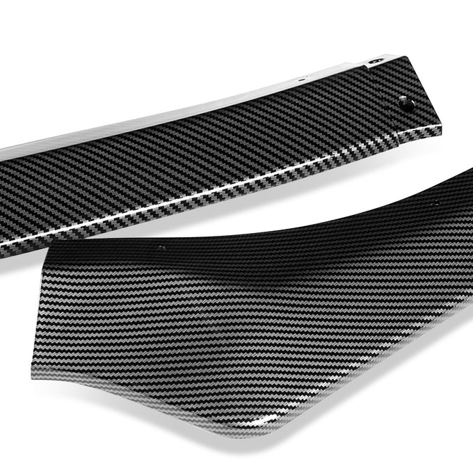 DNA Front Bumper Lip for Subaru Legacy (2018-2020) 3-Piece STi Style with Painted Carbon Fiber Finish - Image 3