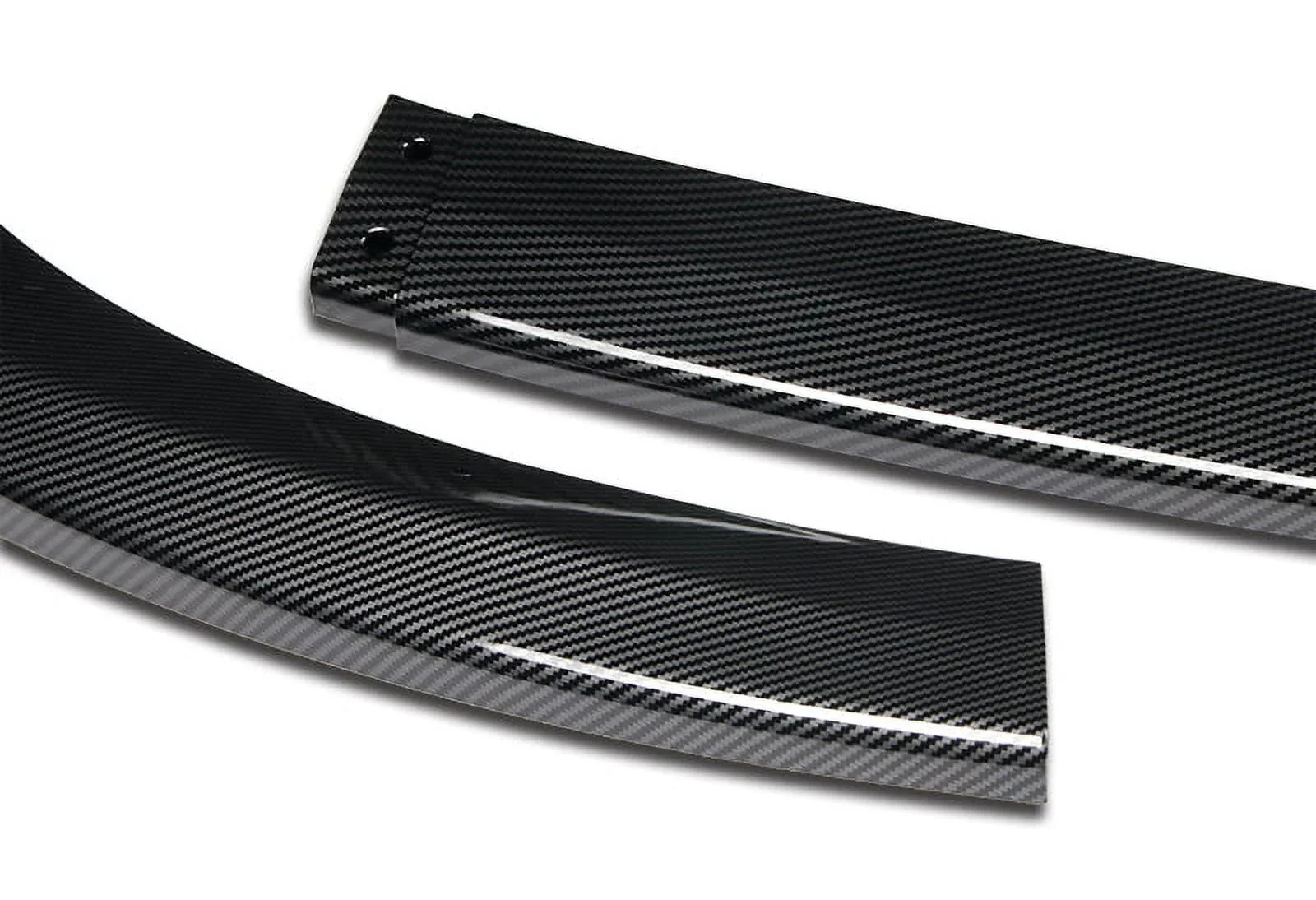DNA Front Bumper Lip for Subaru WRX STi (2008-2010) 3-Piece with Gloss Black or Carbon Fiber Finish - Image 2