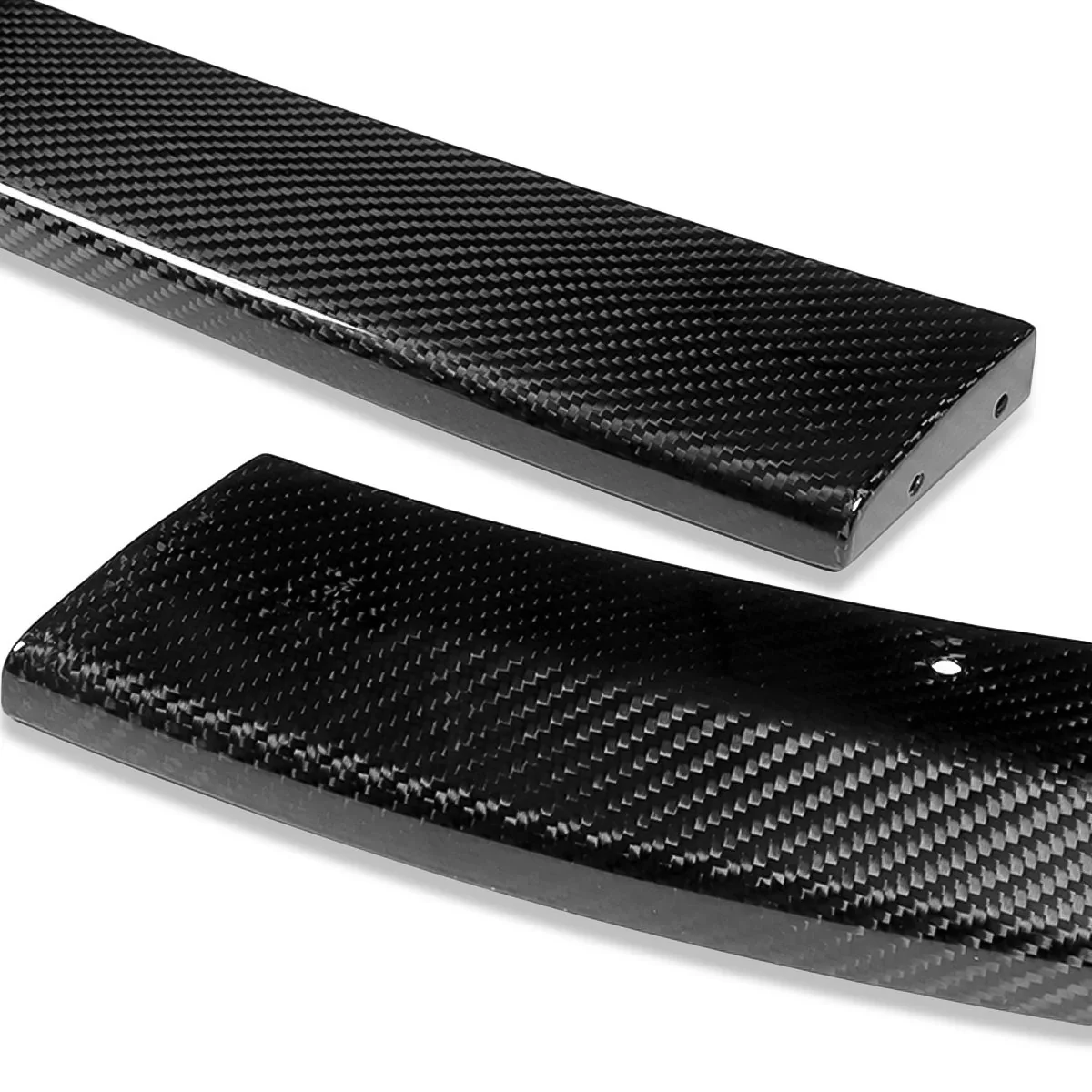 DNA Front Bumper Lip for Subaru WRX STi (2008-2010) 3-Piece with Gloss Black or Carbon Fiber Finish - Image 5