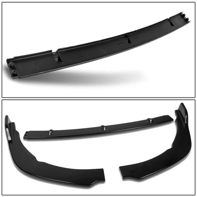 DNA Front Bumper Lip for Toyota Camry (2018-2022) 3-Piece with Gloss Black Finish - Image 3