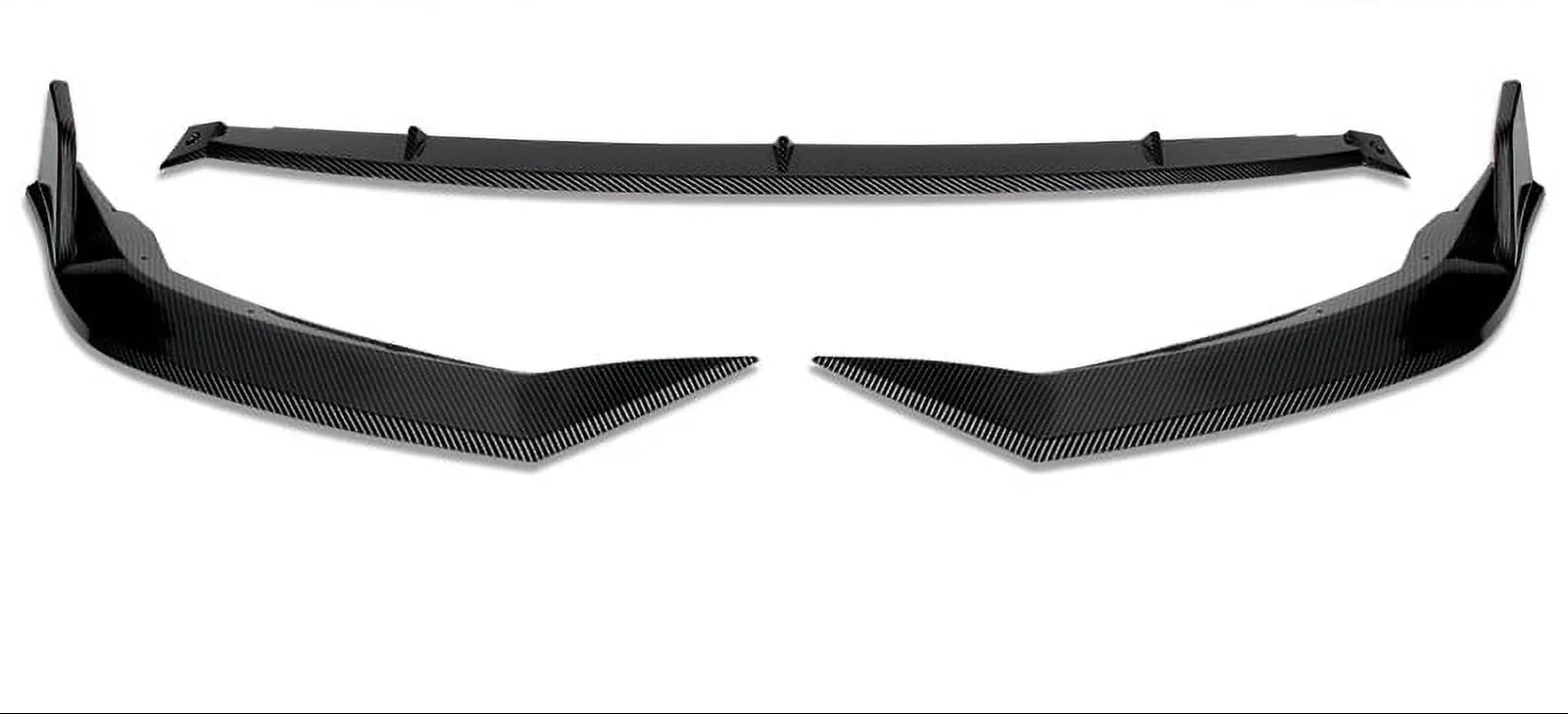 DNA Front Bumper Lip for Toyota Corolla (2020-2022) 3-Piece with Carbon Fiber Look or Gloss Black Finish
