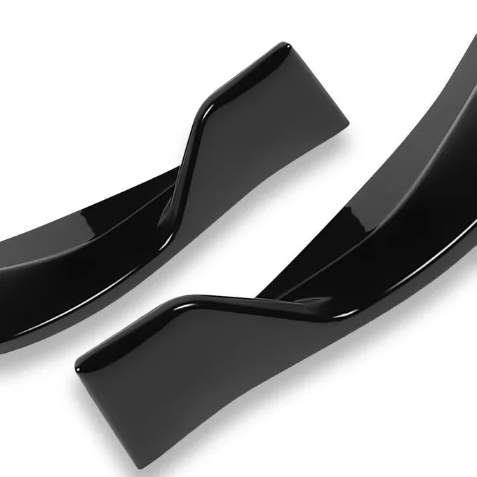DNA Front Bumper Lip for Toyota Sienna (2018-2020) 3-Piece MP-Style with Gloss or Matte Black Finish - Image 4