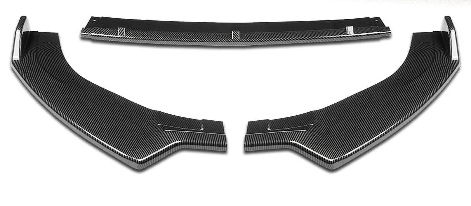 DNA Front Bumper Lip for VW Golf GTI / R / R-Line MK7 (2014-2020) 3-Piece with Matte / Gloss Black / Carbon Fiber Finish - Image 12