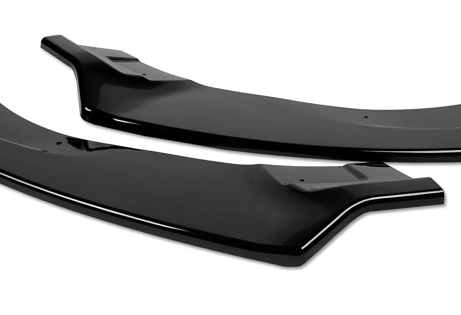 DNA Front Bumper Lip for VW Golf GTI / R / R-Line MK7 (2014-2020) 3-Piece with Matte / Gloss Black / Carbon Fiber Finish - Image 6