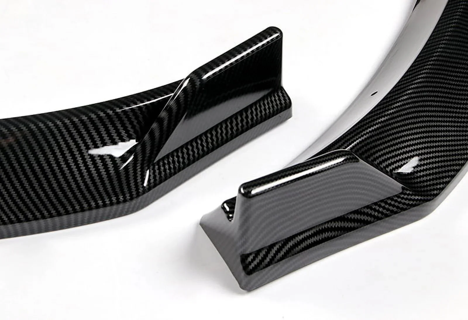 DNA Front Bumper Lip for VW Golf MK7 (2014-2017) 3-Piece with Matte Black or Carbon Fiber Look Finish - Image 4