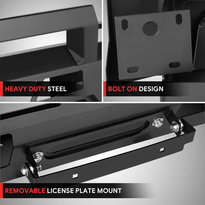 DNA Front Winch Bumper for Toyota Tundra (2022–2024) Center Mount FWB-002-BK - Image 4