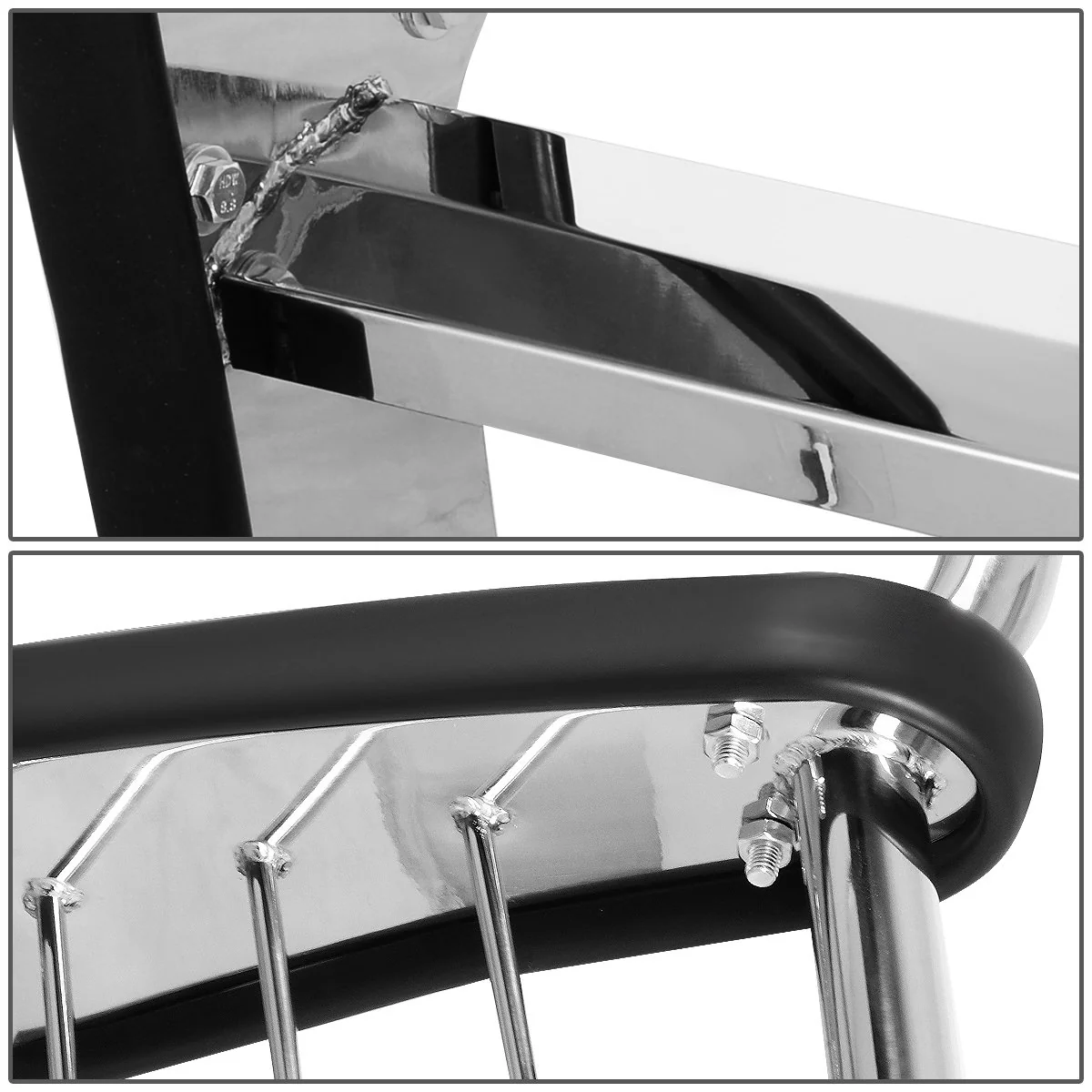 DNA Grille Guard for Chevy Silverado 1500 (2014-2018) Full Front End Bumper with Black or Chrome Finish - Image 13