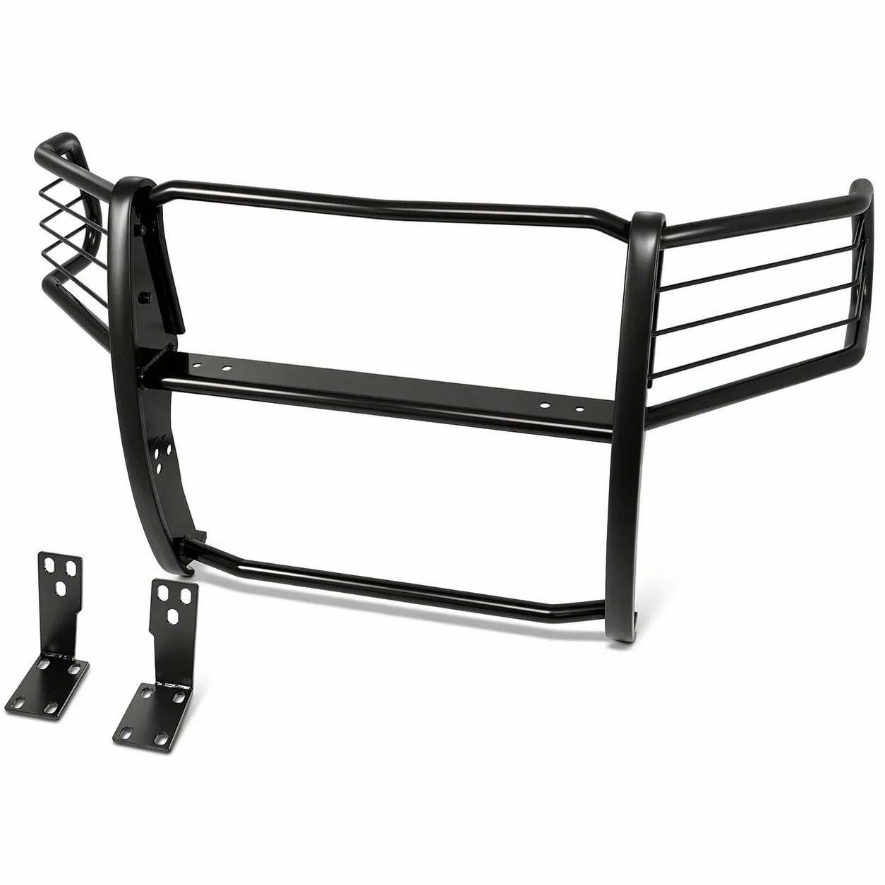 DNA Grille Guard for Dodge Ram 2500 3500 (2010) RAM 2500 3500 (2011-2018) Full Front End Bumper with Black or Chrome Finish