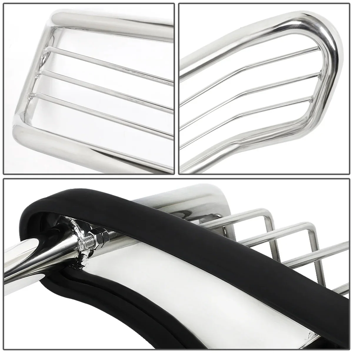 DNA Grille Guard for Honda CR-V (2007-2011) Full Front End Bumper with Black or Chrome Finish - Image 2