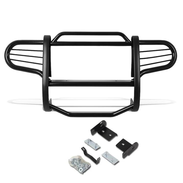 DNA Grille Guard for Jeep Liberty KJ (2002-2007) Full Front End Bumper with Black or Chrome Finish