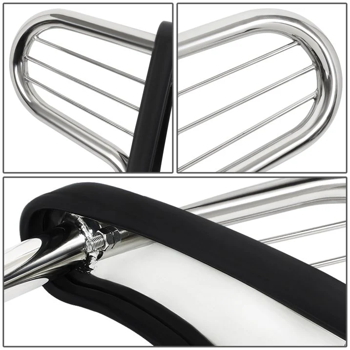 DNA Grille Guard for Jeep Liberty KJ (2002-2007) Full Front End Bumper with Black or Chrome Finish - Image 4