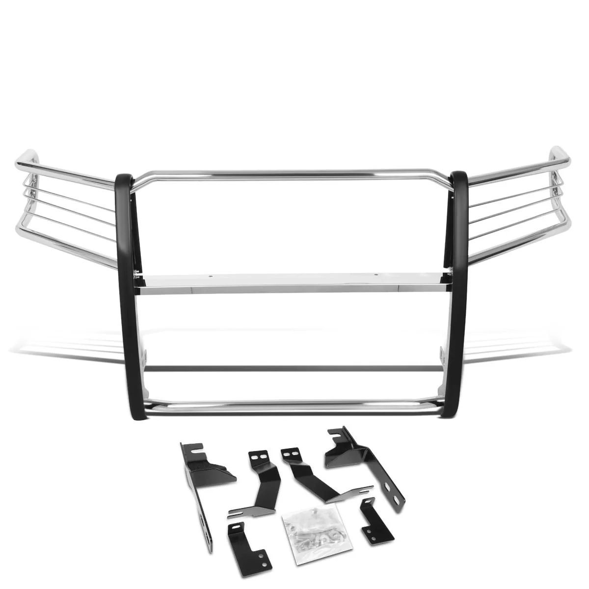 DNA Grille Guard for RAM 1500 (2019-2020) Full Front End Bumper with Black or Chrome Finish - Image 2