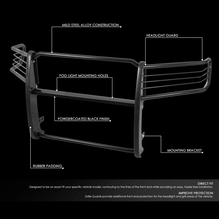 DNA Grille Guard for RAM 1500 (2019-2020) Full Front End Bumper with Black or Chrome Finish - Image 3