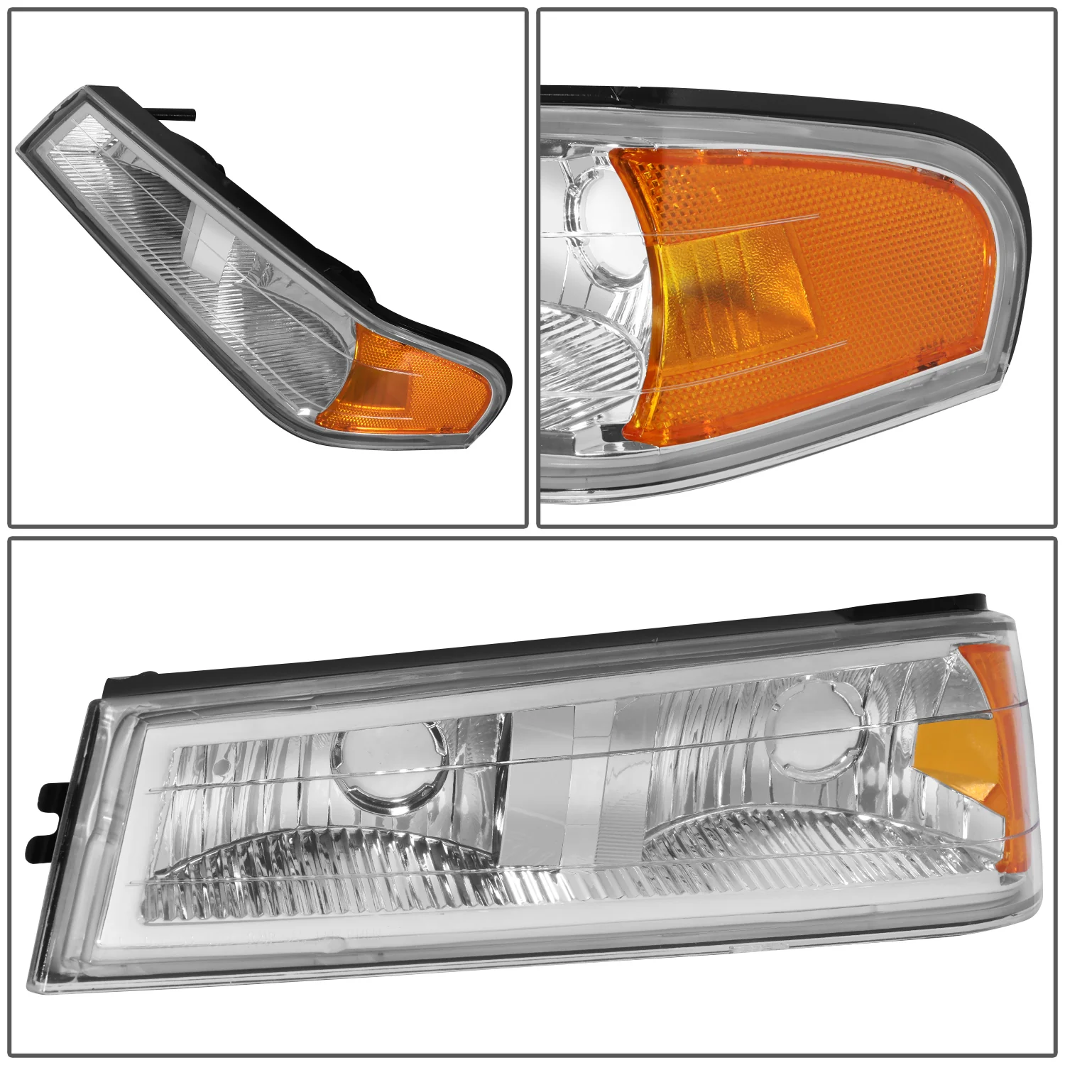 DNA Headlights Chevy Colorado / GMC Canyon (2004-2012) w/ LED DRL - Black or Chrome Housing - Image 23