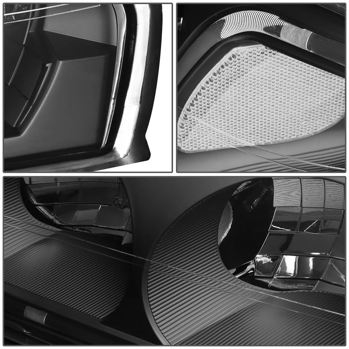 DNA Headlights Chevy Impala (2000-2005) with or without LED DRL - Black / Chrome / Smoke Housing - Image 13