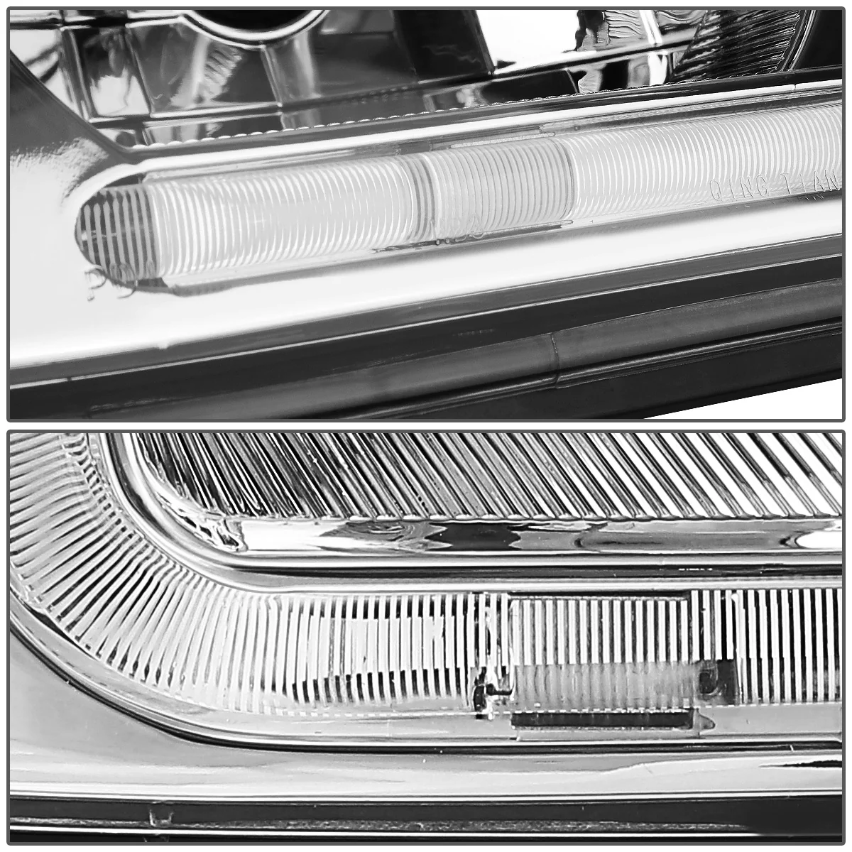 DNA Headlights Chevy Impala (2000-2005) with or without LED DRL - Black / Chrome / Smoke Housing - Image 18