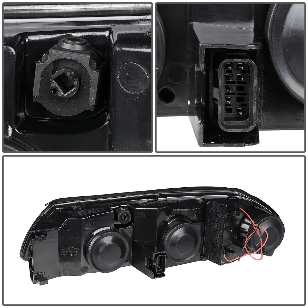 DNA Headlights Chevy Impala (2000-2005) with or without LED DRL - Black / Chrome / Smoke Housing - Image 28