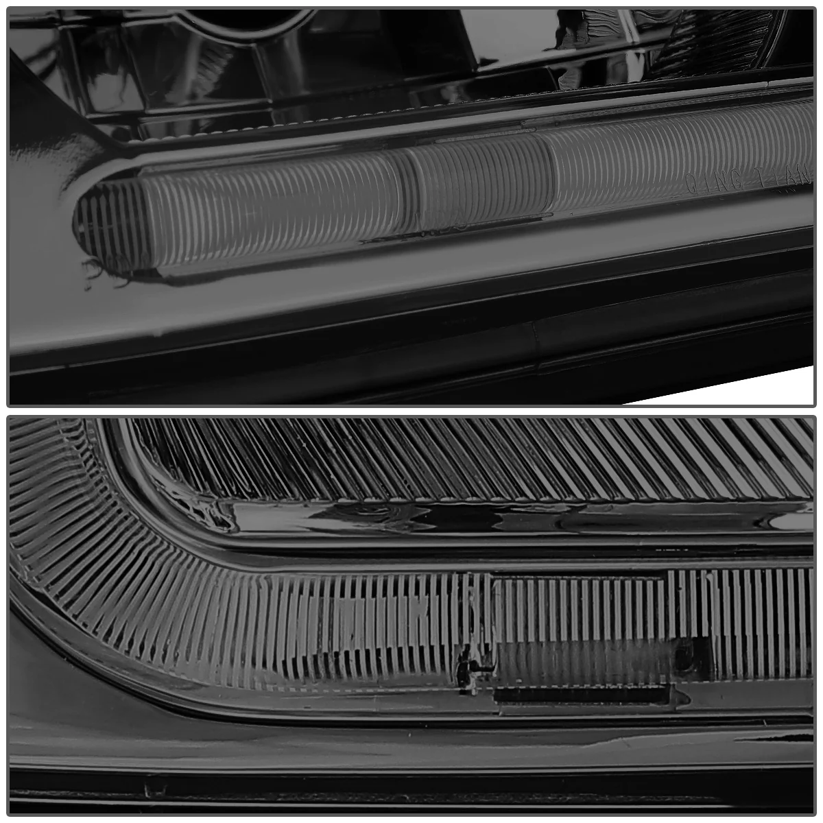 DNA Headlights Chevy Impala (2000-2005) with or without LED DRL - Black / Chrome / Smoke Housing - Image 32