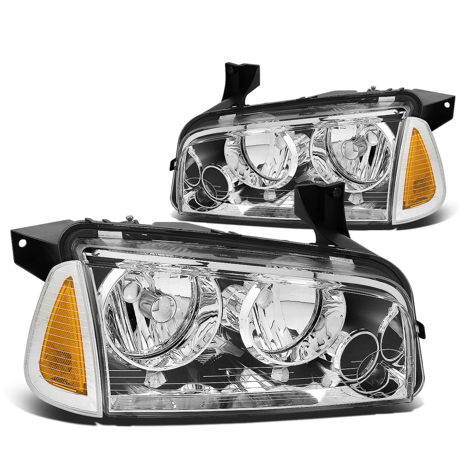 DNA Headlights Dodge Charger Sedan (2006-2010) Black or Chrome Housing - Image 14