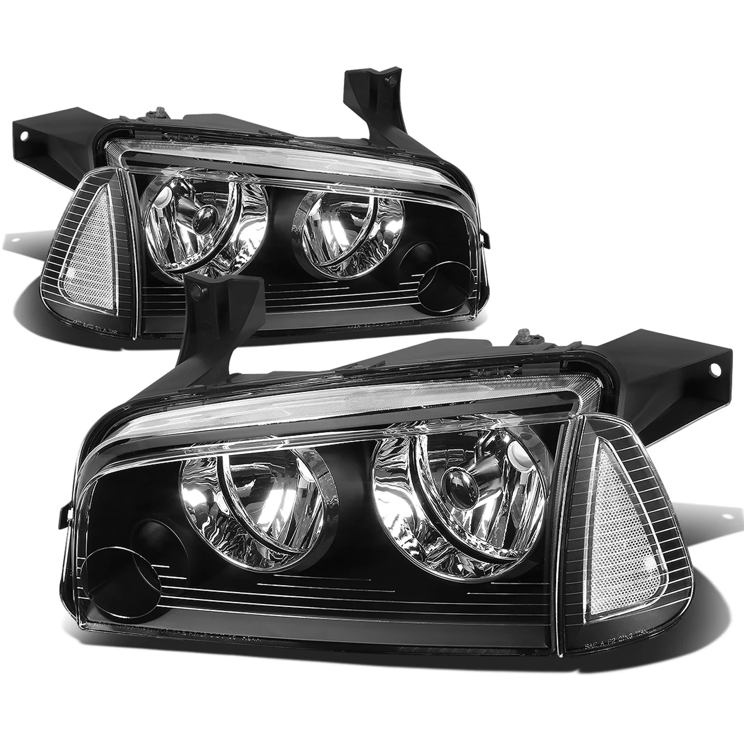 DNA Headlights Dodge Charger Sedan (2006-2010) Black or Chrome Housing - Image 7