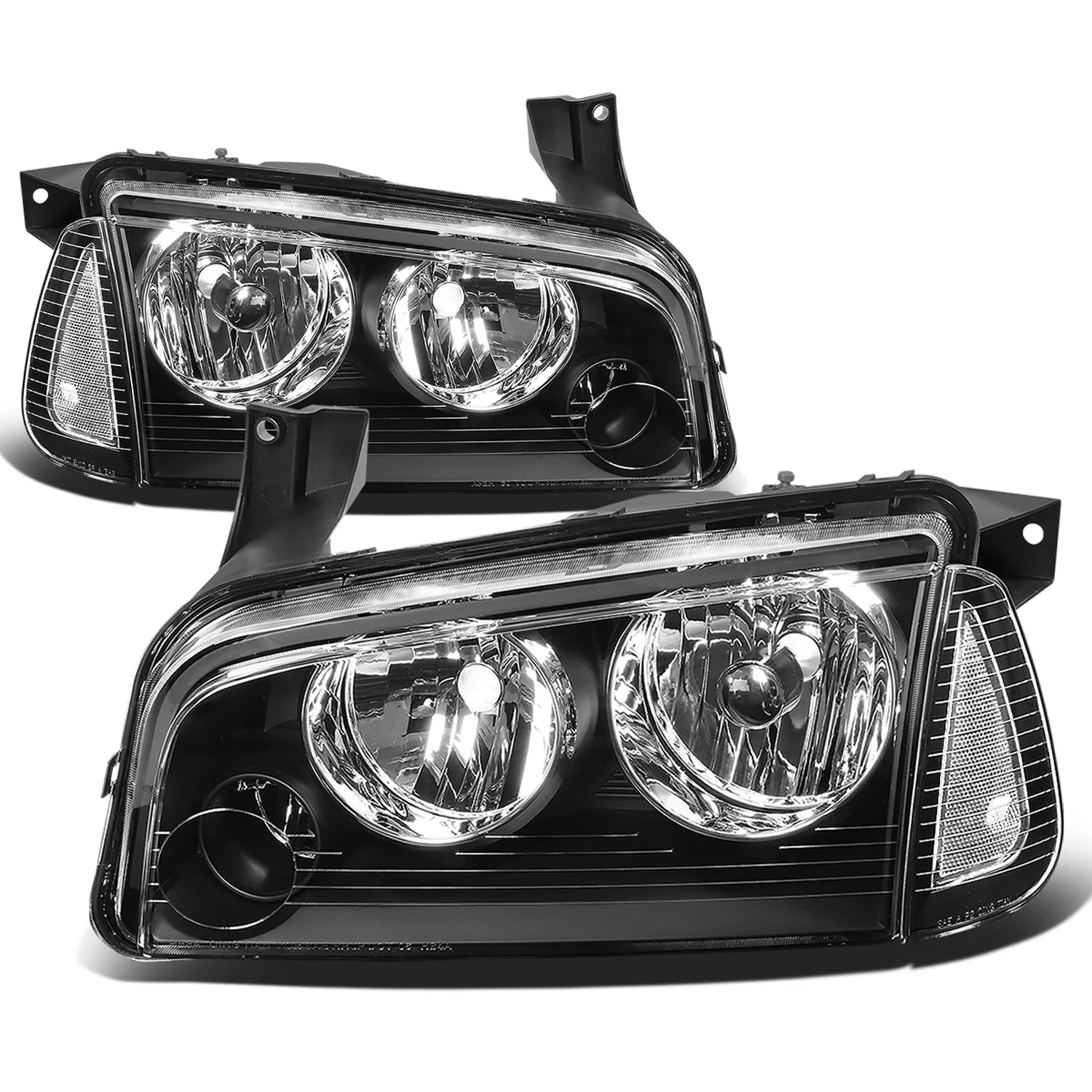 DNA Headlights Dodge Charger Sedan (2006-2010) Black or Chrome Housing - Image 9
