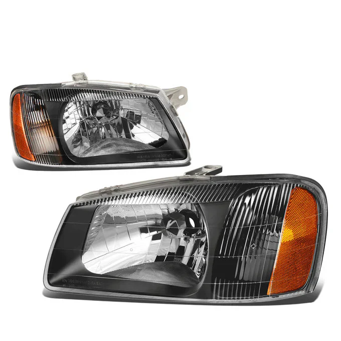 DNA Headlights for Hyundai Accent (2000-2002) with Chrome or Black Housing and Smoke or Clear Lens