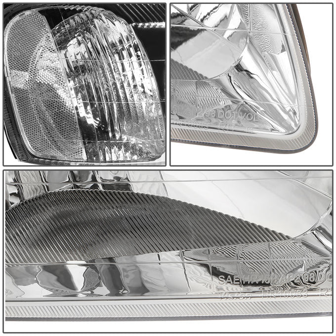 DNA Headlights for Hyundai Accent (2000-2002) with Chrome or Black Housing and Smoke or Clear Lens - Image 12