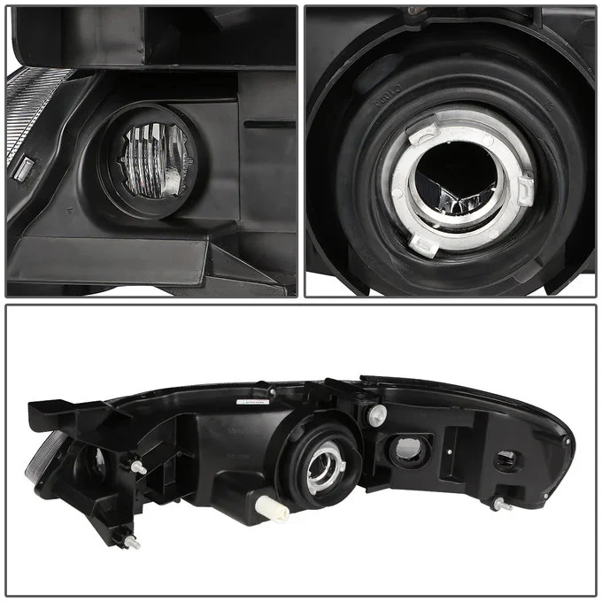 DNA Headlights for Nissan Altima (2000-2001) with Chrome Housing and Smoke Lens - Image 8