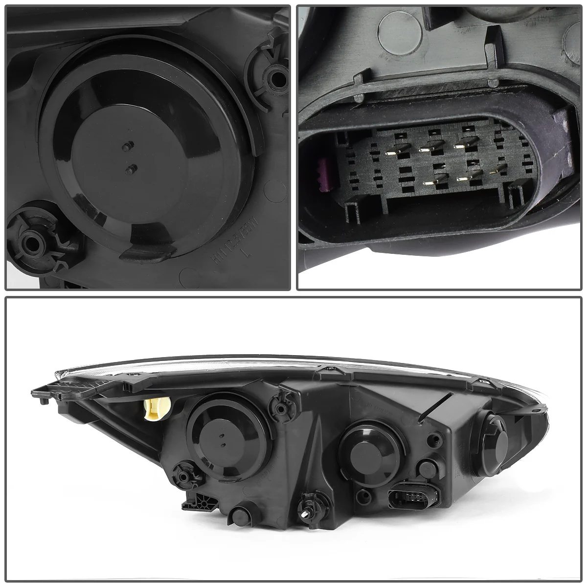 DNA Headlights Ford Focus Sedan (2015-2017) OE Style w/ Black or Chrome Housing - Image 10