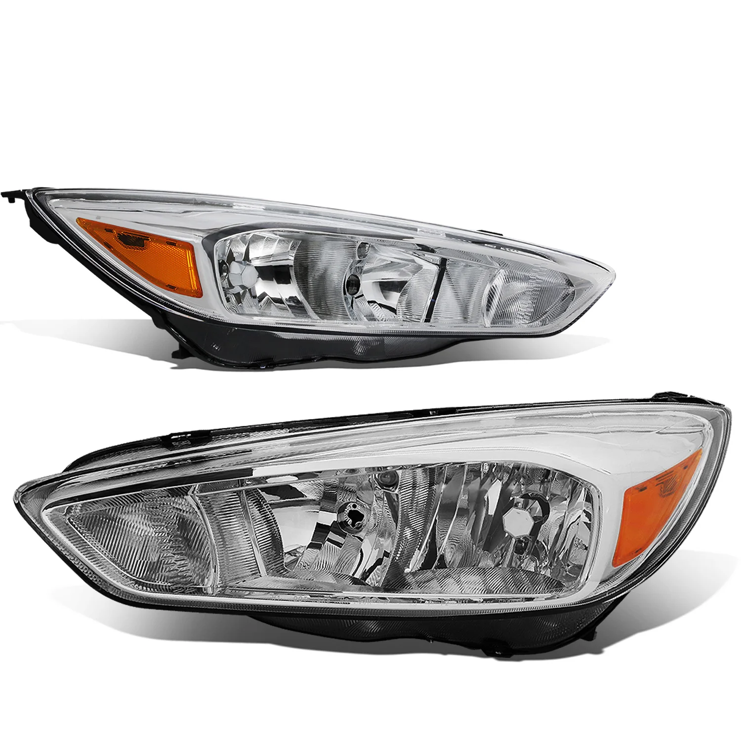 DNA Headlights Ford Focus Sedan (2015-2017) OE Style w/ Black or Chrome Housing - Image 12