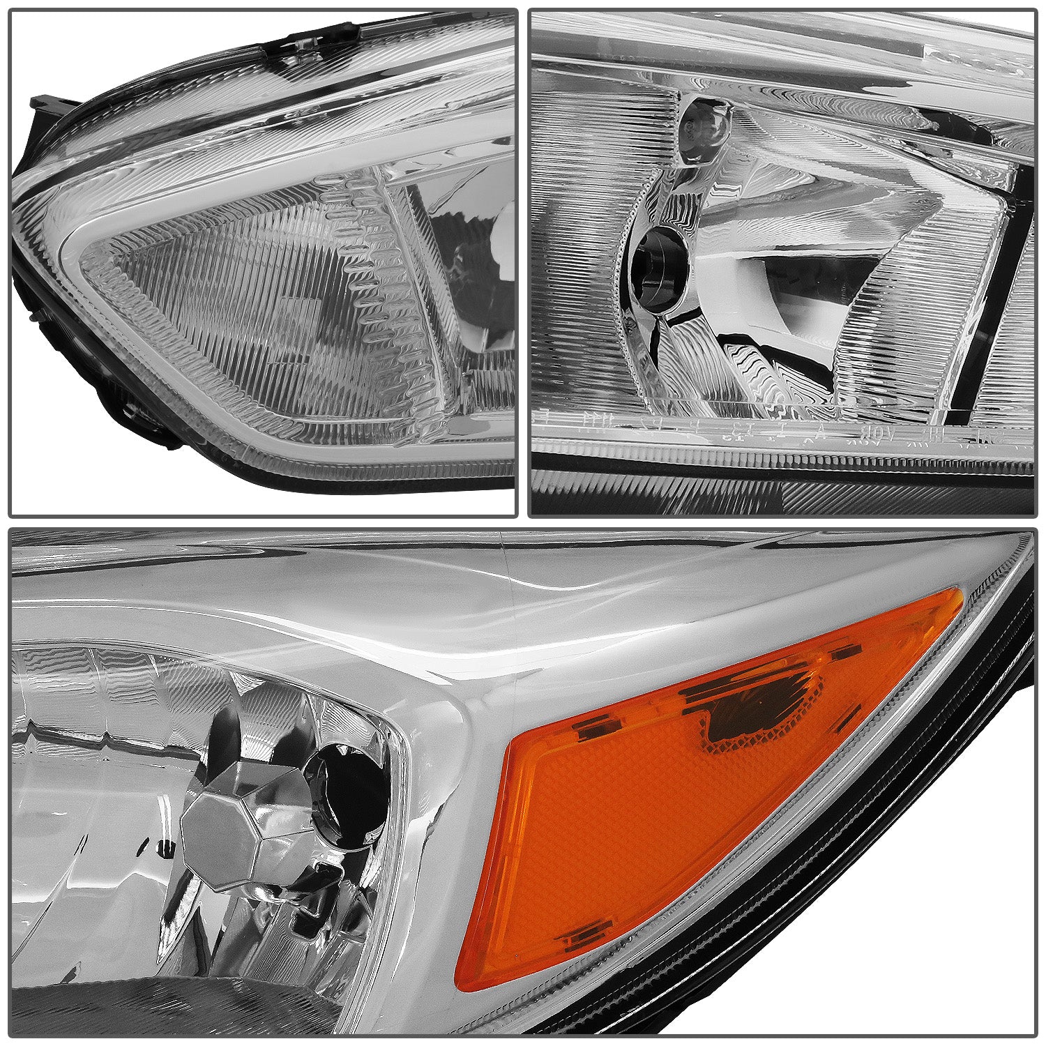 DNA Headlights Ford Focus Sedan (2015-2017) OE Style w/ Black or Chrome Housing - Image 14