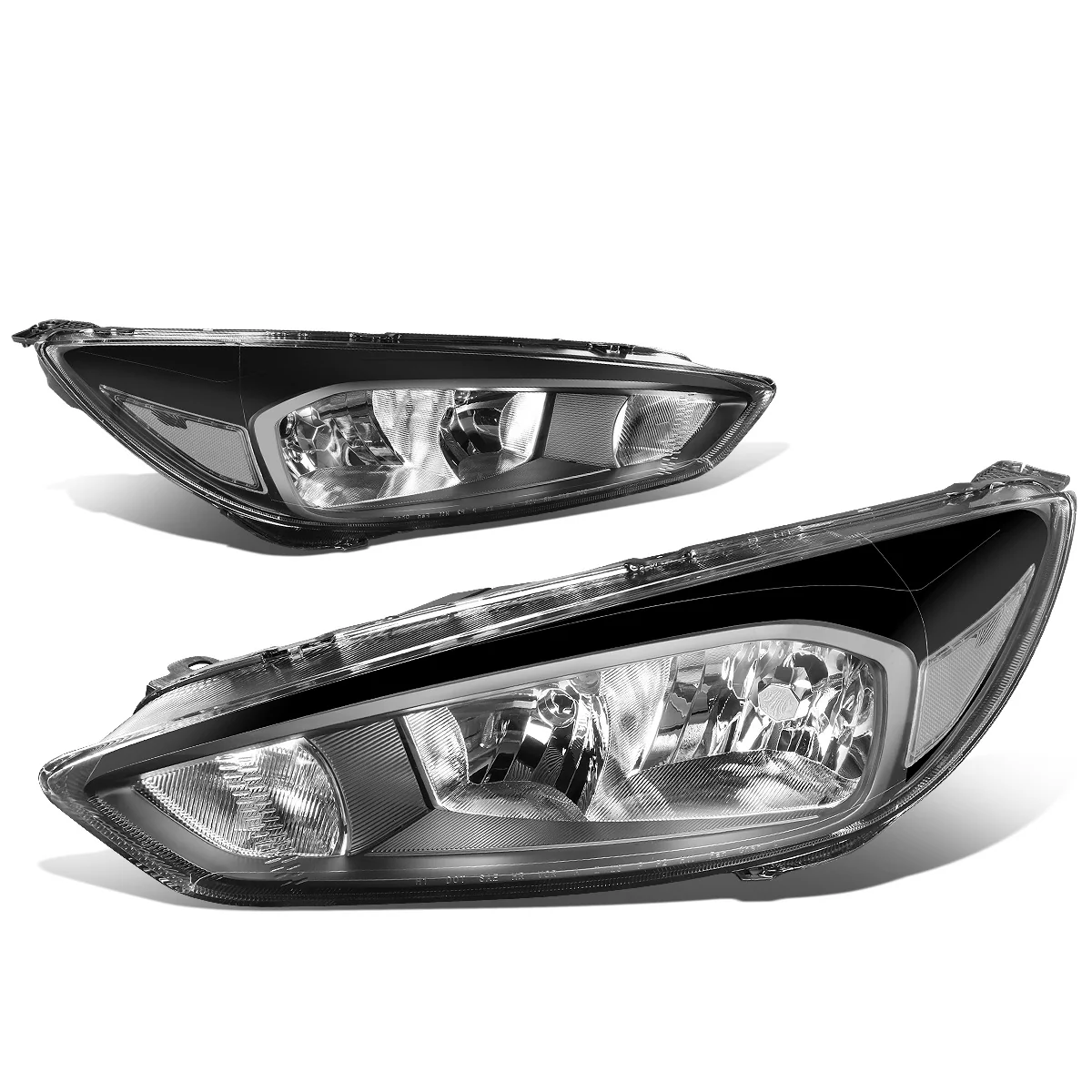 DNA Headlights Ford Focus Sedan (2015-2017) OE Style w/ Black or Chrome Housing - Image 7