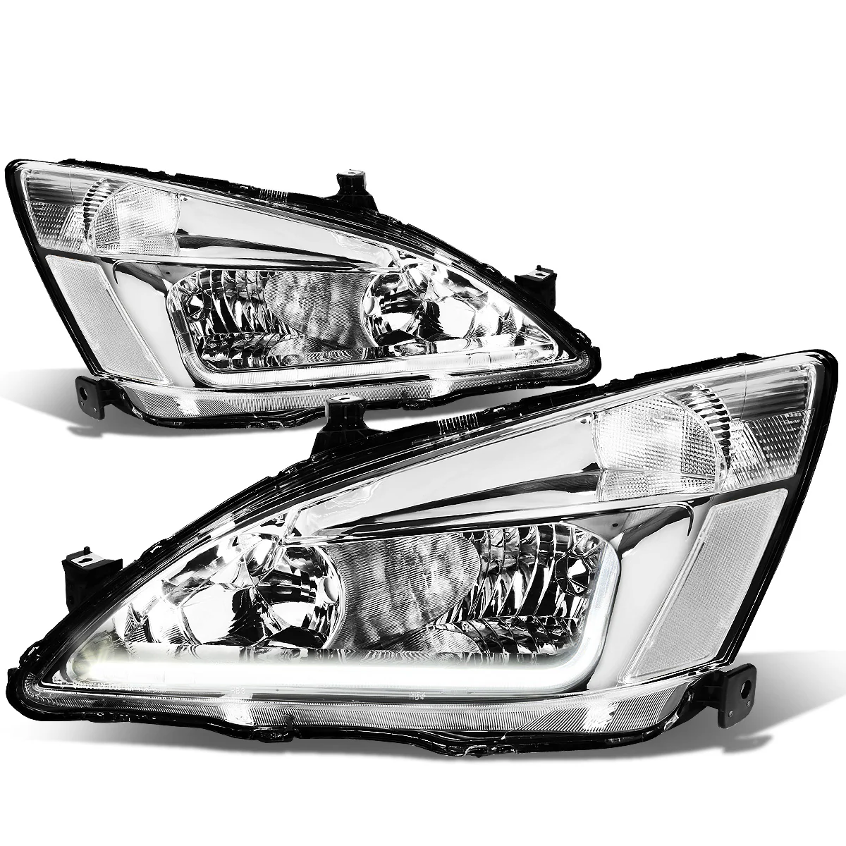 DNA Headlights Honda Accord (2003-2007) w/ LED DRL - Black or Chrome Housing - Image 14