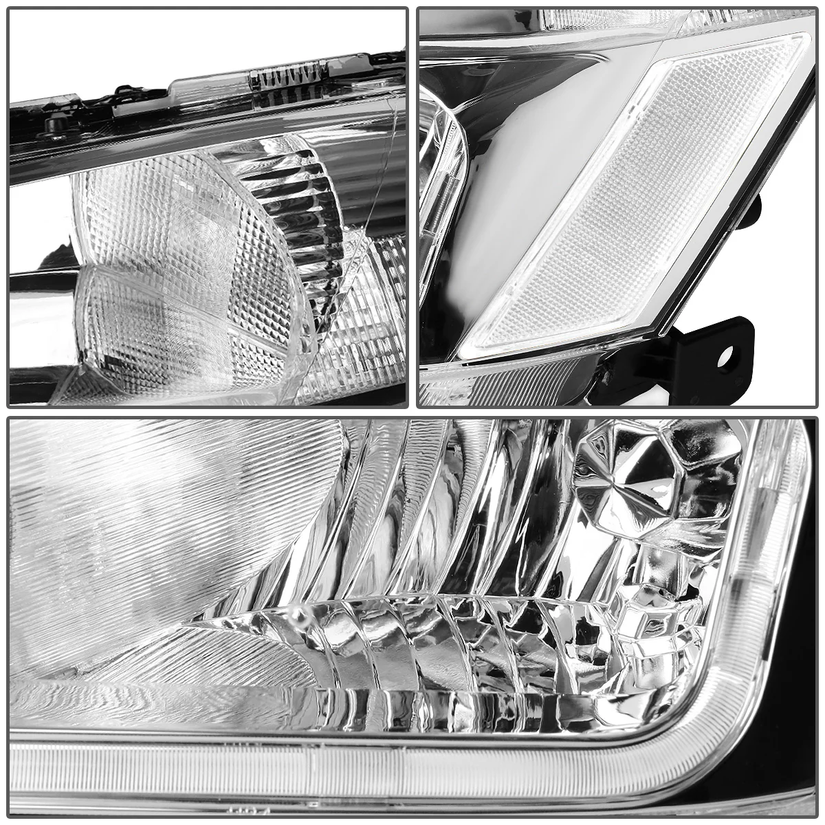DNA Headlights Honda Accord (2003-2007) w/ LED DRL - Black or Chrome Housing - Image 17