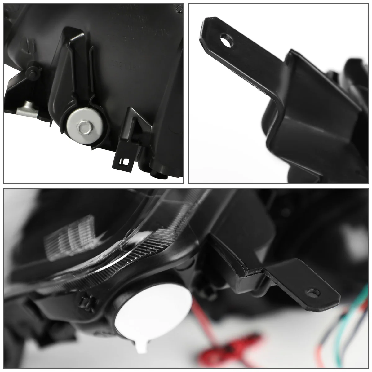 DNA Projector Headlights Honda Accord Coupe / Sedan (01-03) w/ LED DRL - Black / Chrome / Smoke Housing - Image 17